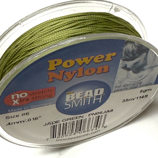 Picture of Power Nylon Beading Thread 0,4mm Jade Green x35m