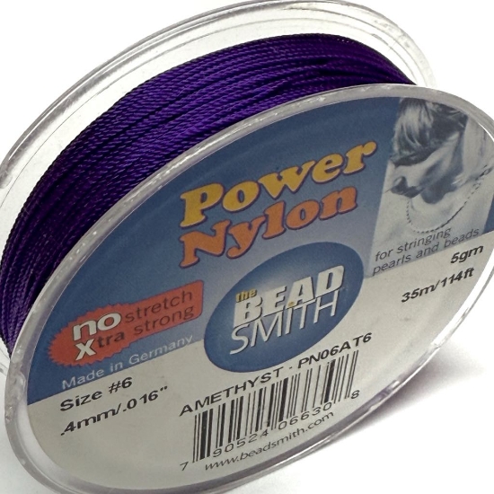 Picture of Power Nylon Beading Thread 0,4mm Amethyst x35m 