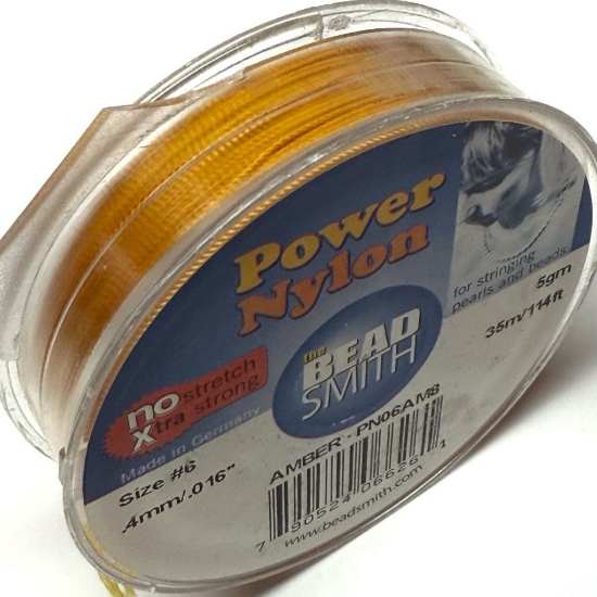 Picture of Power Nylon Beading Thread 0,4mm Amber x35m