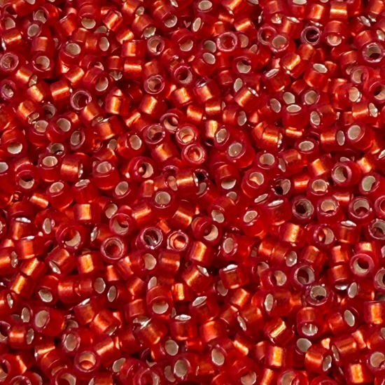 Picture of Miyuki Delica 11/0 DB683 Semi Mat Silver Lined Dark Ruby x10g